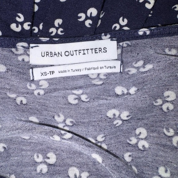 Urban Outfitters Navy Floral Long Sleeve Dress - Picture 6 of 8